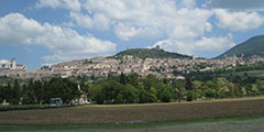 聖フランシスコのアシジの町全景